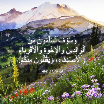 Picture 05 - لُوقا 21:16 AVD - وَسَوْفَ تُسَلَّمُونَ - Bible Verse Picture