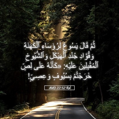 Picture 05 - لُوقا 22:52 AVD - ثُمَّ قَالَ يَسُوعُ - Bible Verse Picture