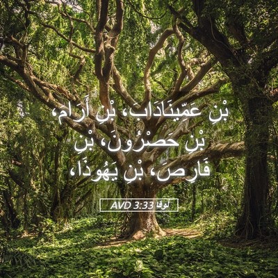 Picture 05 - لُوقا 3:33 AVD - بْنِ عَمِّينَادَابَ، بْنِ - Bible Verse Picture