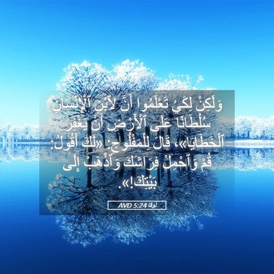 Picture 05 - لُوقا 5:24 AVD - وَلَكِنْ لِكَيْ - Bible Verse Picture