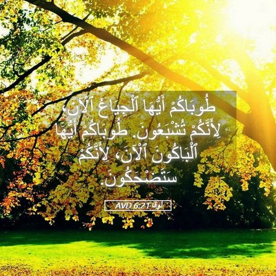 Picture 05 - لُوقا 6:21 AVD - طُوبَاكُمْ أَيُّهَا - Bible Verse Picture