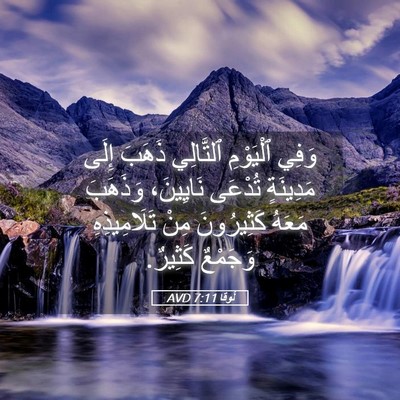 Picture 05 - لُوقا 7:11 AVD - وَفِي ٱلْيَوْمِ ٱلتَّالِي - Bible Verse Picture