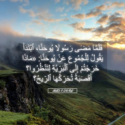 Picture 05 - لُوقا 7:24 AVD - فَلَمَّا مَضَى رَسُولَا - Bible Verse Picture