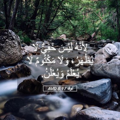 Picture 05 - لُوقا 8:17 AVD - لِأَنَّهُ لَيْسَ خَفِيٌّ - Bible Verse Picture