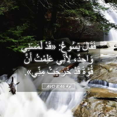 Picture 05 - لُوقا 8:46 AVD - فَقَالَ يَسُوعُ: «قَدْ - Bible Verse Picture
