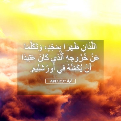 Picture 05 - لُوقا 9:31 AVD - اللَّذَانِ ظَهَرَا - Bible Verse Picture