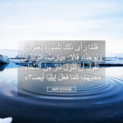 Picture 05 - لُوقا 9:54 AVD - فَلَمَّا رَأَى ذَلِكَ - Bible Verse Picture