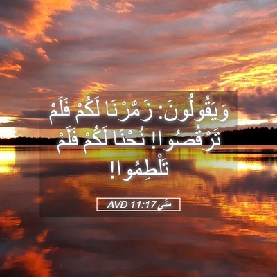 Picture 05 - مَتَّى 11:17 AVD - وَيَقُولُونَ: زَمَّرْنَا - Bible Verse Picture