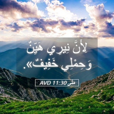 Picture 05 - مَتَّى 11:30 AVD - لِأَنَّ نِيرِي هَيِّنٌ - Bible Verse Picture