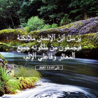 Picture 05 - مَتَّى 13:41 AVD - يُرْسِلُ ٱبْنُ - Bible Verse Picture