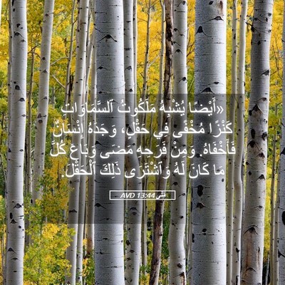 Picture 05 - مَتَّى 13:44 AVD - «أَيْضًا يُشْبِهُ - Bible Verse Picture