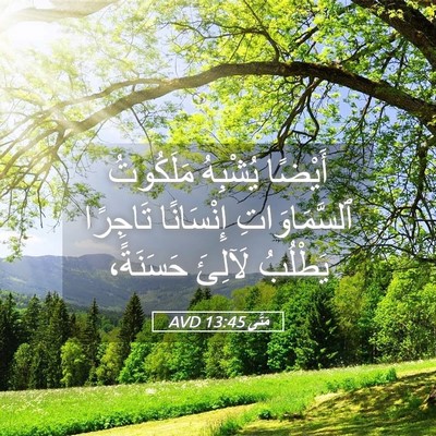 Picture 05 - مَتَّى 13:45 AVD - أَيْضًا يُشْبِهُ - Bible Verse Picture