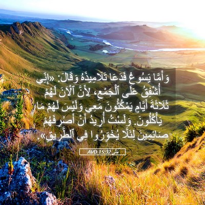 Picture 05 - مَتَّى 15:32 AVD - وَأَمَّا يَسُوعُ فَدَعَا - Bible Verse Picture