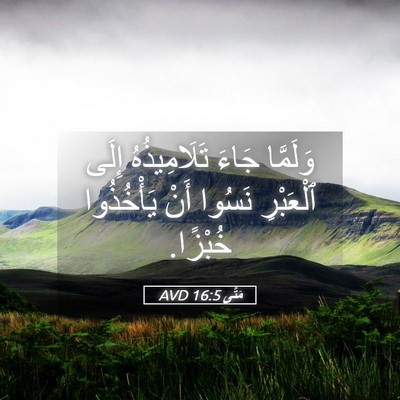 Picture 05 - مَتَّى 16:5 AVD - وَلَمَّا جَاءَ - Bible Verse Picture
