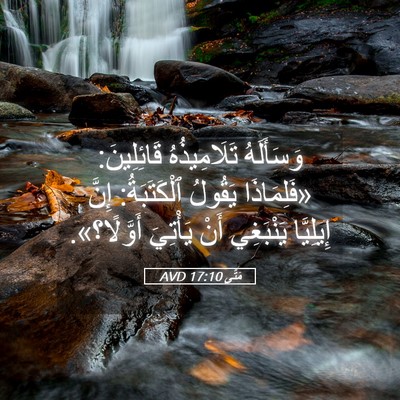 Picture 05 - مَتَّى 17:10 AVD - وَسَأَلَهُ تَلَامِيذُهُ - Bible Verse Picture