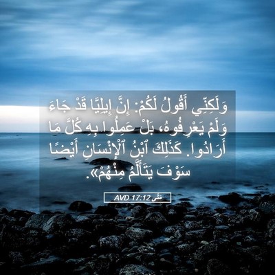 Picture 05 - مَتَّى 17:12 AVD - وَلَكِنِّي أَقُولُ لَكُمْ: - Bible Verse Picture