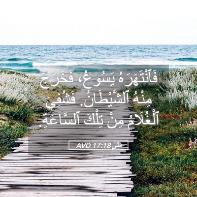 Picture 05 - مَتَّى 17:18 AVD - فَٱنْتَهَرَهُ يَسُوعُ، - Bible Verse Picture