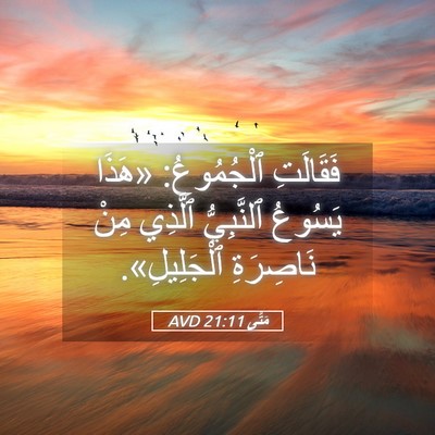 Picture 05 - مَتَّى 21:11 AVD - فَقَالَتِ ٱلْجُمُوعُ: - Bible Verse Picture