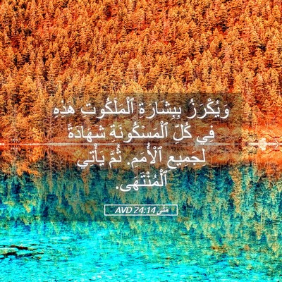 Picture 05 - مَتَّى 24:14 AVD - وَيُكْرَزُ بِبِشَارَةِ - Bible Verse Picture