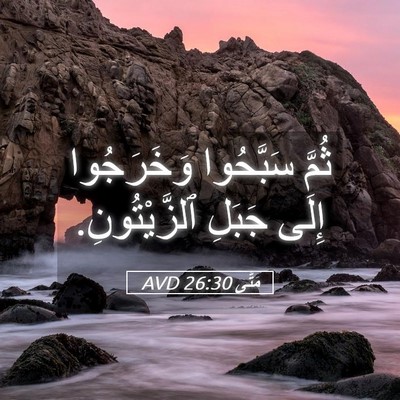 Picture 05 - مَتَّى 26:30 AVD - ثُمَّ سَبَّحُوا - Bible Verse Picture