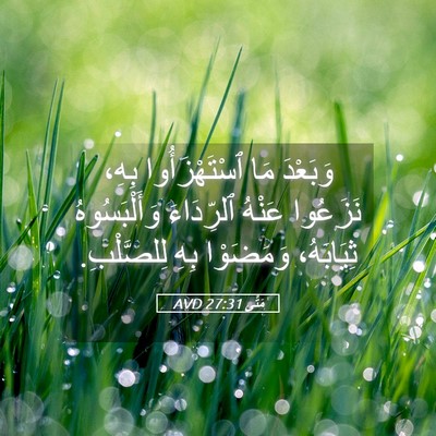 Picture 05 - مَتَّى 27:31 AVD - وَبَعْدَ مَا - Bible Verse Picture