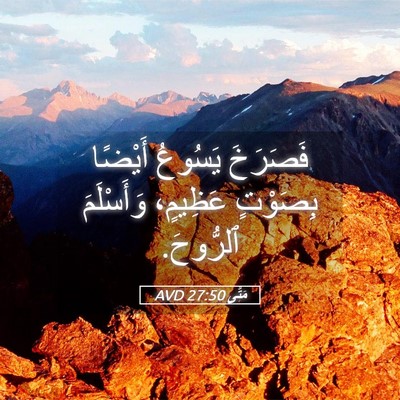 Picture 05 - مَتَّى 27:50 AVD - فَصَرَخَ يَسُوعُ أَيْضًا - Bible Verse Picture