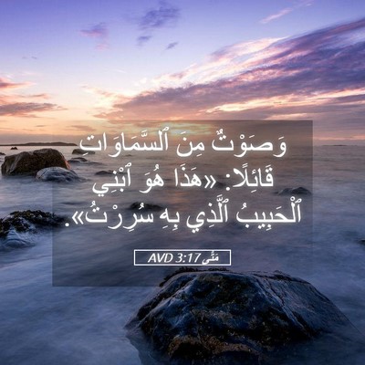 Picture 05 - مَتَّى 3:17 AVD - وَصَوْتٌ مِنَ - Bible Verse Picture