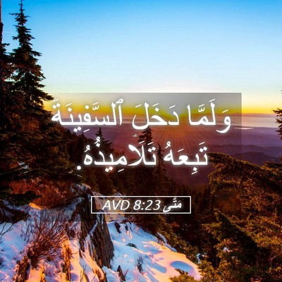 Picture 05 - مَتَّى 8:23 AVD - وَلَمَّا دَخَلَ - Bible Verse Picture