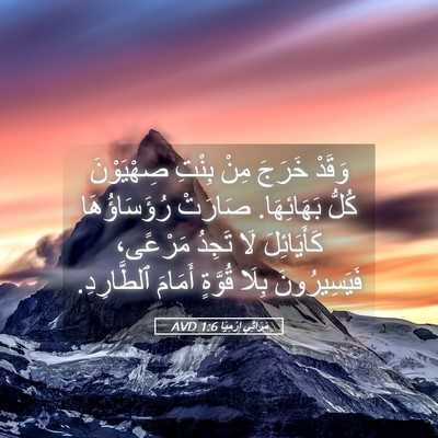 Picture 05 - مَرَاثِي إِرْمِيَا 1:6 AVD - وَقَدْ خَرَجَ مِنْ بِنْتِ - Bible Verse Picture