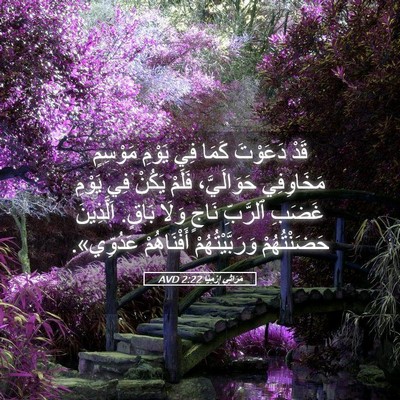 Picture 05 - مَرَاثِي إِرْمِيَا 2:22 AVD - قَدْ دَعَوْتَ كَمَا فِي - Bible Verse Picture