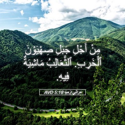 Picture 05 - مَرَاثِي إِرْمِيَا 5:18 AVD - مِنْ أَجْلِ جَبَلِ - Bible Verse Picture