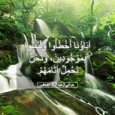 Picture 05 - مَرَاثِي إِرْمِيَا 5:7 AVD - آبَاؤُنَا أَخْطَأُوا - Bible Verse Picture