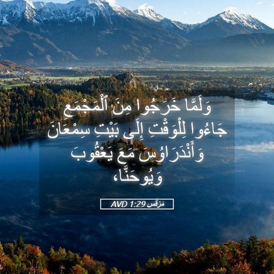 Picture 05 - مَرْقُس 1:29 AVD - وَلَمَّا خَرَجُوا مِنَ - Bible Verse Picture
