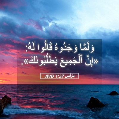 Picture 05 - مَرْقُس 1:37 AVD - وَلَمَّا وَجَدُوهُ - Bible Verse Picture