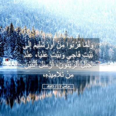 Picture 05 - مَرْقُس 11:1 AVD - وَلَمَّا قَرُبُوا مِنْ - Bible Verse Picture
