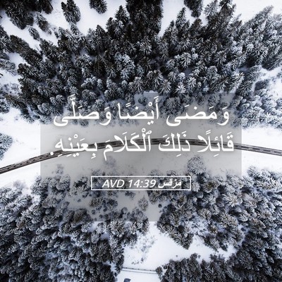 Picture 05 - مَرْقُس 14:39 AVD - وَمَضَى أَيْضًا وَصَلَّى - Bible Verse Picture