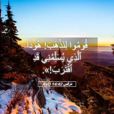 Picture 05 - مَرْقُس 14:42 AVD - قُومُوا لِنَذْهَبَ! - Bible Verse Picture