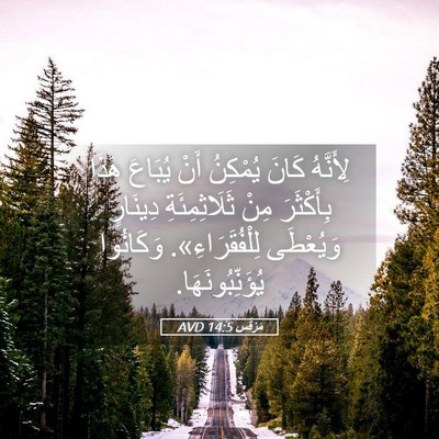 Picture 05 - مَرْقُس 14:5 AVD - لِأَنَّهُ كَانَ يُمْكِنُ - Bible Verse Picture