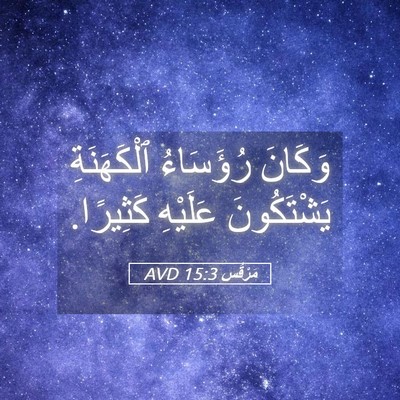 Picture 05 - مَرْقُس 15:3 AVD - وَكَانَ رُؤَسَاءُ - Bible Verse Picture
