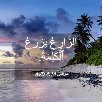 Picture 05 - مَرْقُس 4:14 AVD - اَلزَّارِعُ يَزْرَعُ - Bible Verse Picture