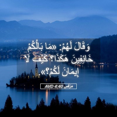 Picture 05 - مَرْقُس 4:40 AVD - وَقَالَ لَهُمْ: «مَا - Bible Verse Picture