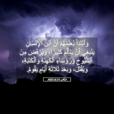 Picture 05 - مَرْقُس 8:31 AVD - وَٱبْتَدَأَ يُعَلِّمُهُمْ - Bible Verse Picture