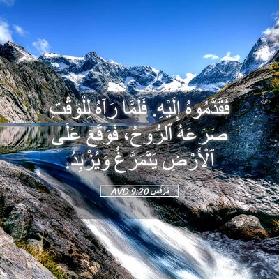 Picture 05 - مَرْقُس 9:20 AVD - فَقَدَّمُوهُ إِلَيْهِ. - Bible Verse Picture
