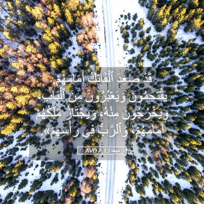 Picture 05 - مِيخَا 2:13 AVD - قَدْ صَعِدَ ٱلْفَاتِكُ - Bible Verse Picture