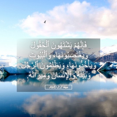 Picture 05 - مِيخَا 2:2 AVD - فَإِنَّهُمْ يَشْتَهُونَ - Bible Verse Picture