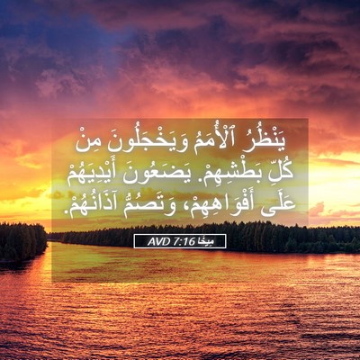 Picture 05 - مِيخَا 7:16 AVD - يَنْظُرُ ٱلْأُمَمُ - Bible Verse Picture