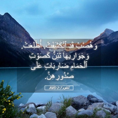Picture 05 - نَاحُوم 2:7 AVD - وَهُصَّبُ قَدِ - Bible Verse Picture