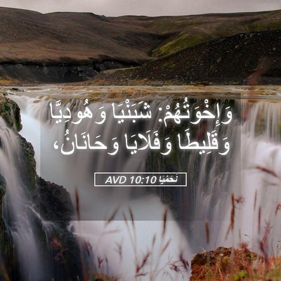 Picture 05 - نَحَمْيَا 10:10 AVD - وَإِخْوَتُهُمْ: شَبَنْيَا - Bible Verse Picture