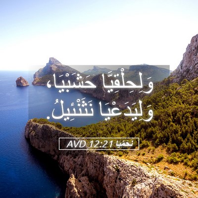Picture 05 - نَحَمْيَا 12:21 AVD - وَلِحِلْقِيَّا حَشَبْيَا، - Bible Verse Picture