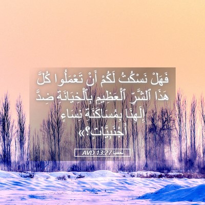 Picture 05 - نَحَمْيَا 13:27 AVD - فَهَلْ نَسْكُتُ لَكُمْ - Bible Verse Picture